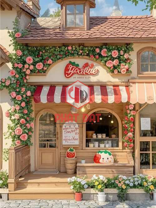 Biển hiệu phong cách rustic