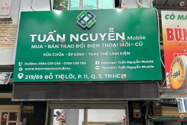 Các loại làm biển hiệu quảng cáo giá rẻ quận 3 phổ biến nhất