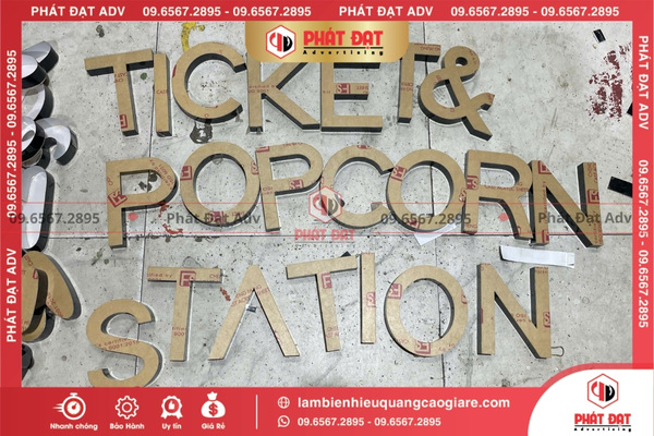 Báo giá gia công chữ mới nhất 2025 hiện nay