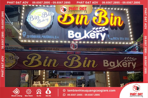 Biển hiệu quảng cáo đèn LED giá rẻ quận 4