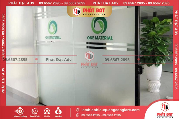 Cắt dán decal mờ cho không gian văn phòng công ty