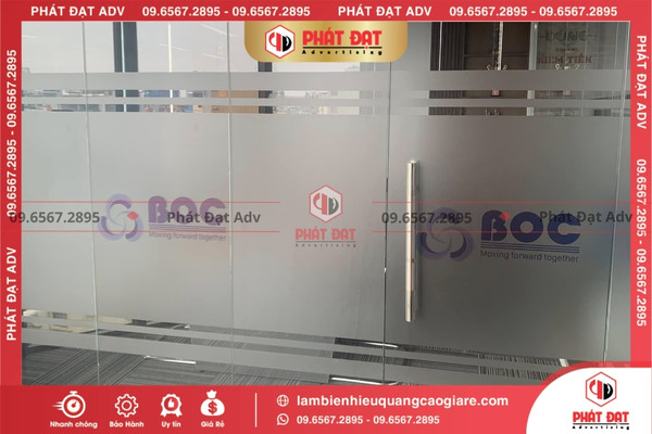 Chính sách bảo hành, có hỗ trợ sau thi công cắt dán decal mờ