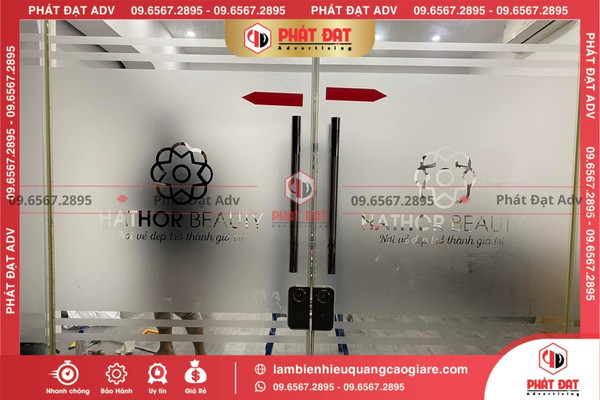 Những không gian phù hợp để cắt dán decal mờ