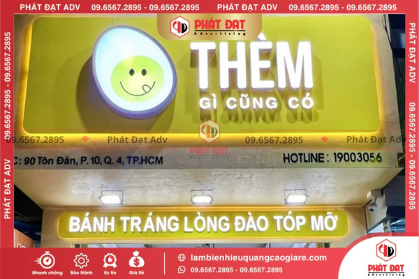 Tiếp nhận tư vấn làm biển hiệu quảng cáo giá rẻ quận 4